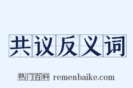 共议反义词是什么意思的图片